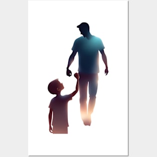 Father and son Posters and Art